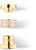 Bering Charm-Ring aus Edelstahl, goldfarben, mit Zirkonia und Innenprägung