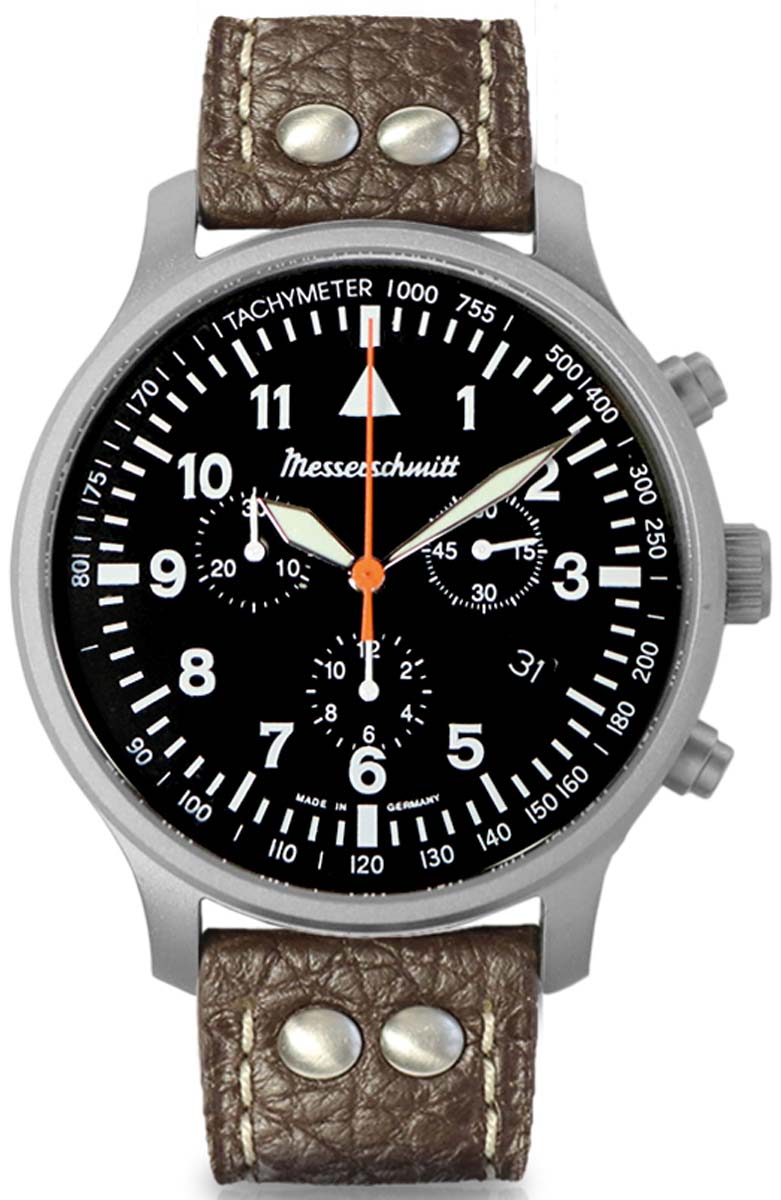 Messerschmitt ME-3H202 Herren Uhr • Chronograph • Swiss Quarz