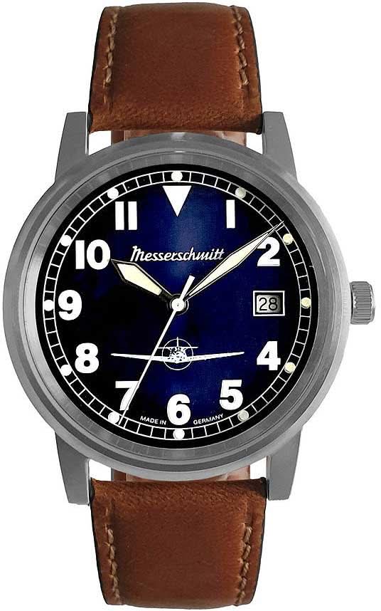 Messerschmitt ME-9673-108L Herrenuhr • Made in Germany • Blau