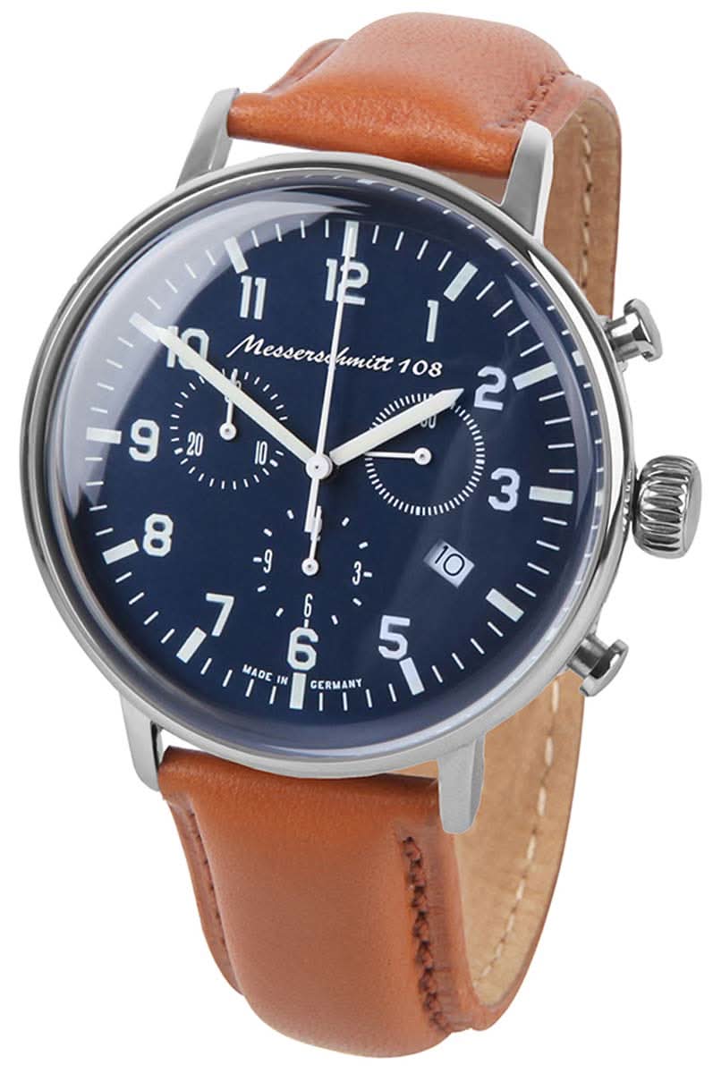Messerschmitt ME 108 Taifun ME108-80L Herrenuhr • Historisches Taifun-Design • Made in Germany