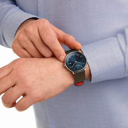 Mondaine Doppio MLE.41240.LGV Unisex Uhr • Quarz Uhrwerk • Saphirglas