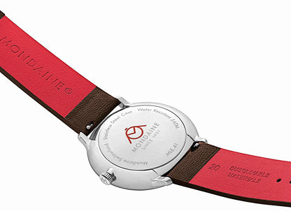 Mondaine Doppio MLE.41240.LGV Unisex Uhr • Quarz Uhrwerk • Saphirglas