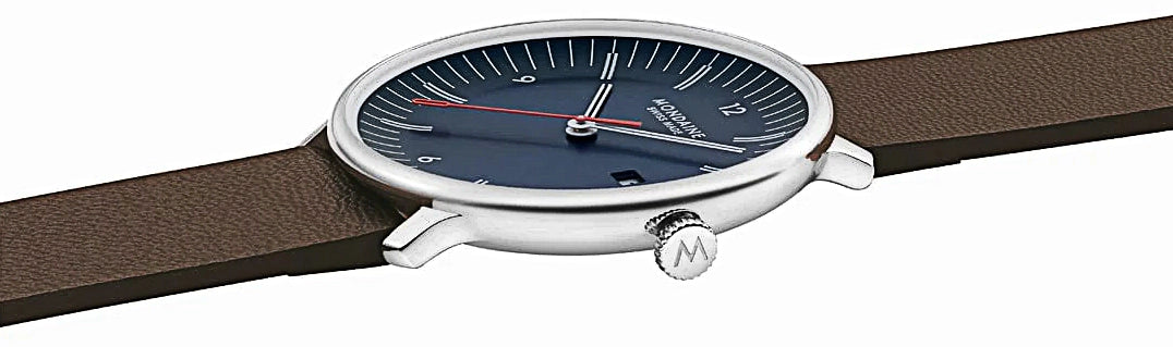 Mondaine Doppio MLE.41240.LGV Unisex Uhr • Quarz Uhrwerk • Saphirglas