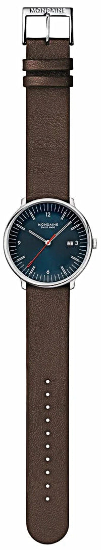 Mondaine Doppio MLE.41240.LGV Unisex Uhr • Quarz Uhrwerk • Saphirglas