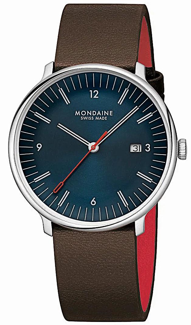 Mondaine Doppio MLE.41240.LGV Unisex Uhr • Quarz Uhrwerk • Saphirglas