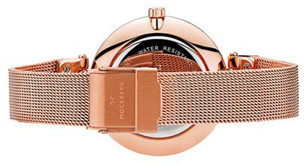 OPS! Mesh MO508 Damen Uhr • Roségold & Schwarz • Miyota Quarzwerk