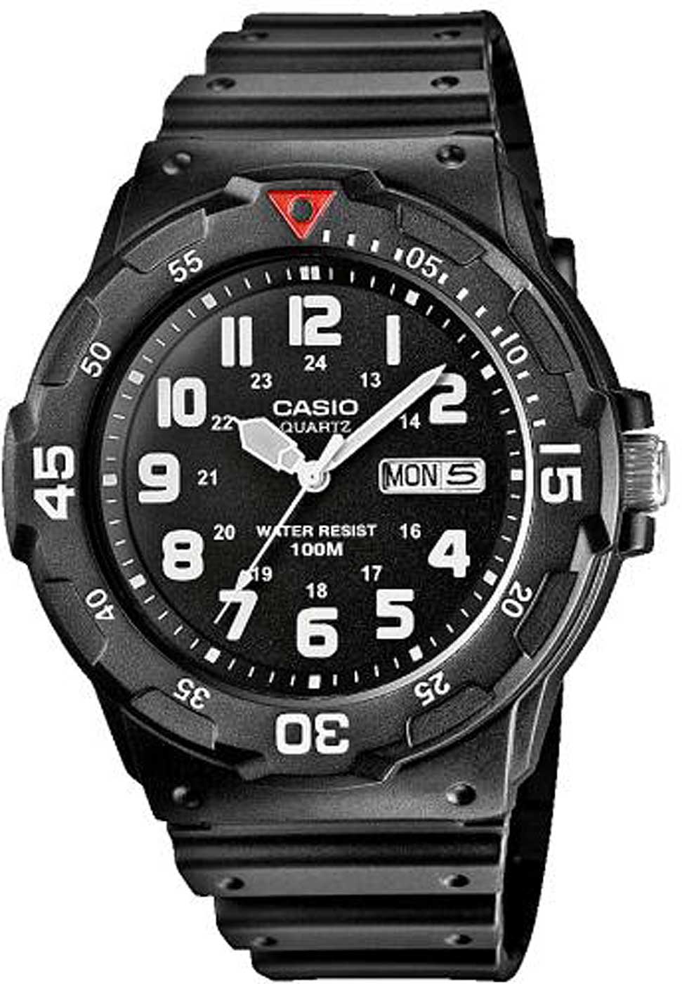 Casio Collection MRW-200H-1BVEG Uhr • 10 ATM Wasserdicht • Tages- & Datumsanzeige