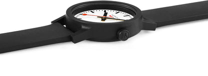 Mondaine Essence MS1.32110.RB Damen Uhr • Schweizer Design-Klassiker • Roter Sekundenzeiger