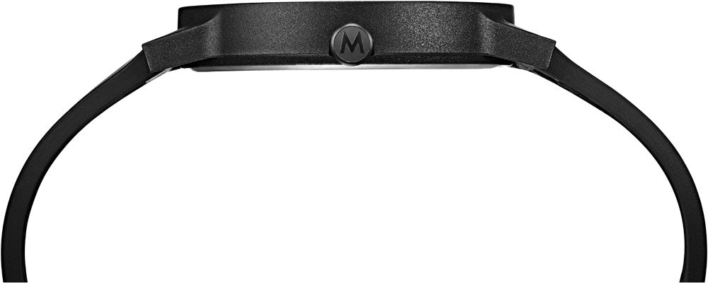 Mondaine Essence MS1.41110.RB Uhr • Schweizer Design-Klassiker • Roter Sekundenzeiger (Kelle)