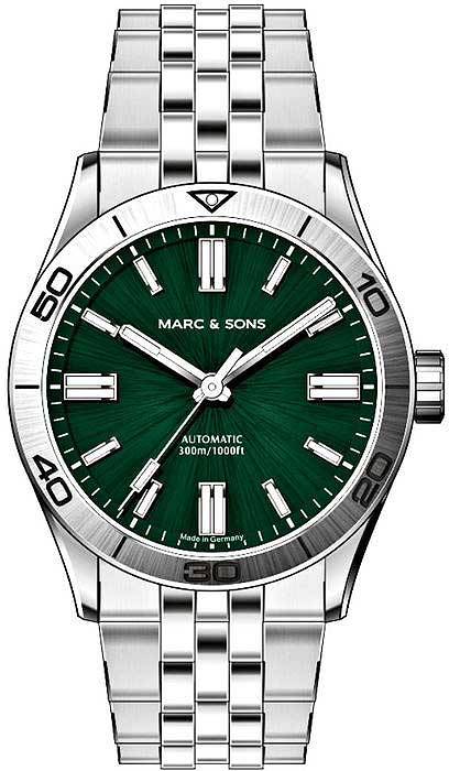 Marc & Sons  Elegance MSD-048-3S Herren Uhr • ETA Automatik • Saphirglas