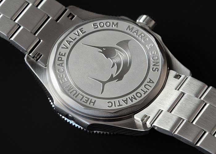 Yellow Black Ceramic Taucheruhr - Marc and Sons Modell: MSD-050-06-S