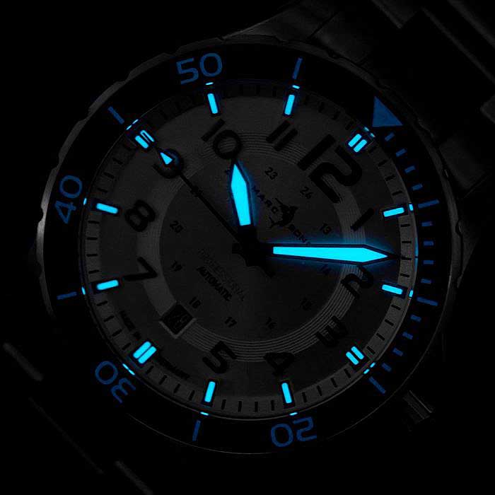 Silver Ceramic Taucheruhr - Marc and Sons Modell: MSD-050-08-S