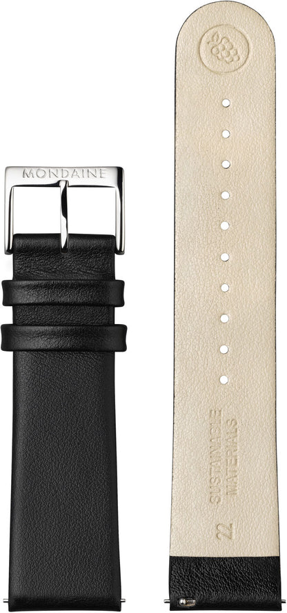 Mondaine evo2 MSE.43120.LB Herren Uhr • Schweizer Bahnhofsuhr Design • Saphirglas