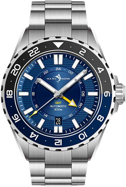 Marc & Sons  GMT II MSG-008-05 Herren Uhr • Automatik • Saphirglas