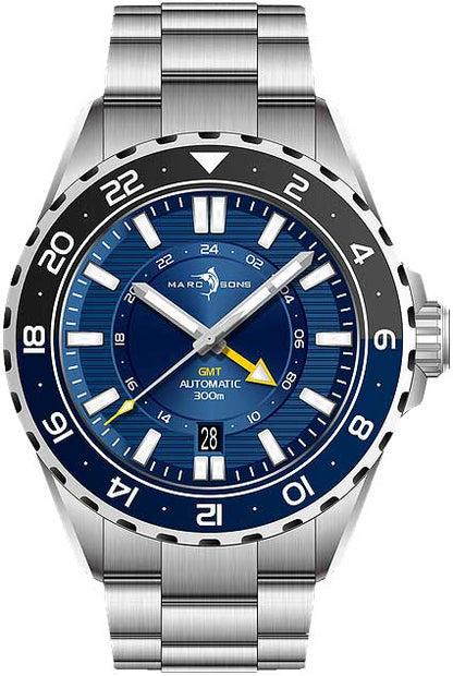 Marc & Sons  GMT II MSG-008-05 Herren Uhr • Automatik • Saphirglas