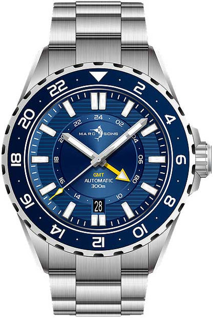 Marc & Sons GMT II MSG-008-06 Herren Uhr • Automatik • Saphirglas