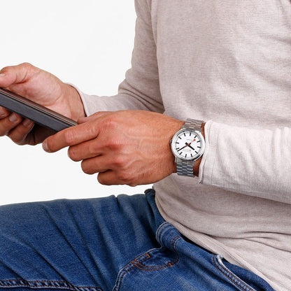 Mondaine Original Automatic MST.4161B.SJ Herren Uhr • Automatik • Saphirglas