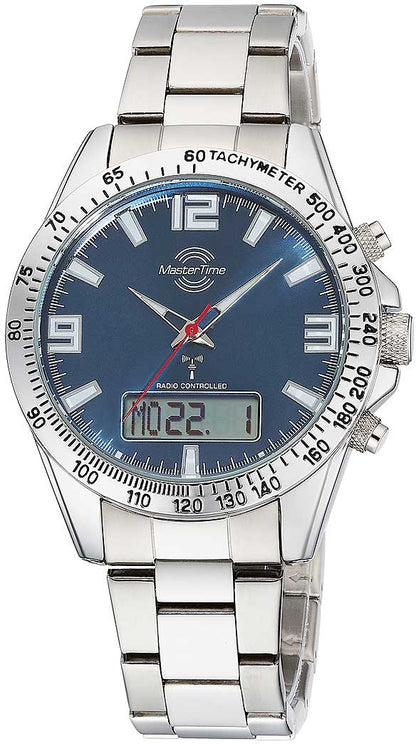 Master Time Sporty Big Date MTGA-10875-32M Herren Uhr • Funkgesteuerte Genauigkeit • Edelstahl & Mineralglas
