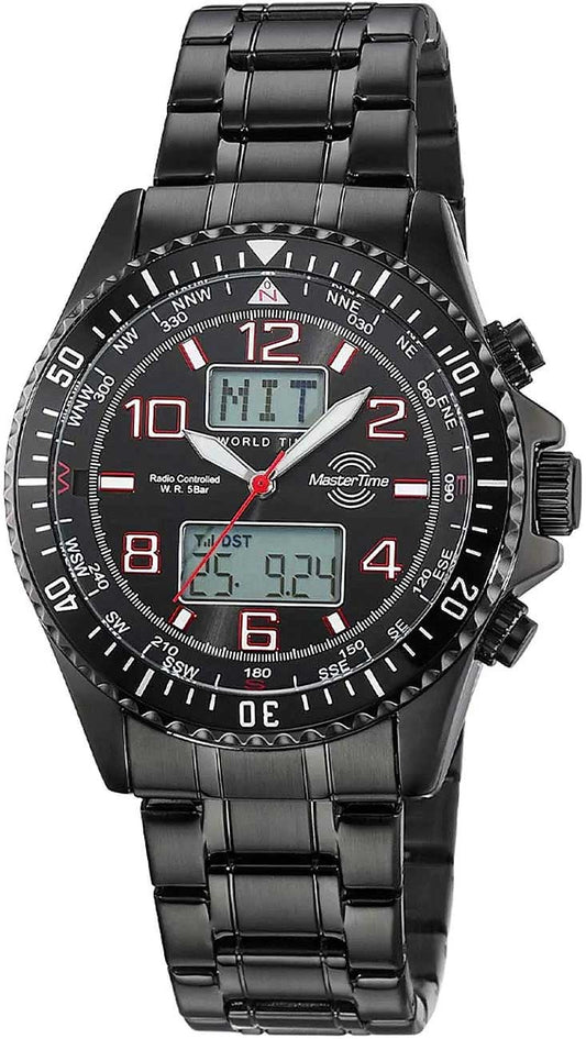 Master Time World Timer MTGA-10921-22M Men's Watch • Radio Controlled • World Time