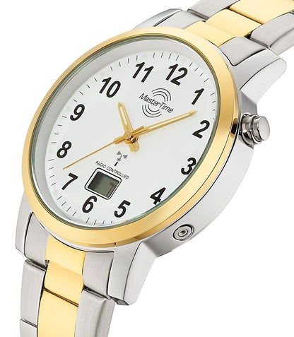 Master Time Funk Basic MTGA-10956-12M Herren Uhr • Funkgesteuerte Präzision • Bicolor