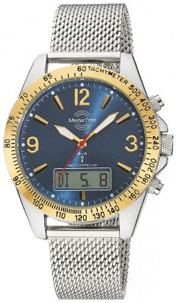 Master Time Basic MTGA-10306-12M Herren Uhr • Funkwerk • Edelstahl