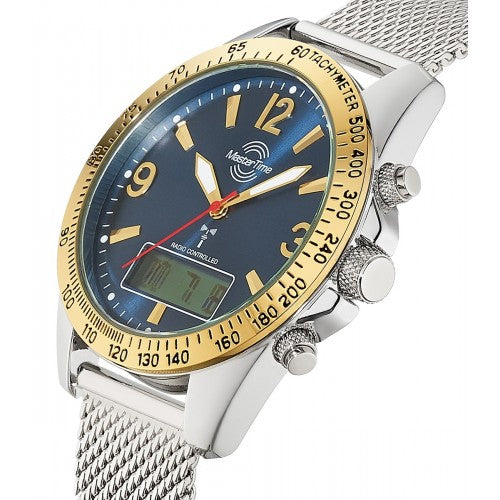 Master Time Basic MTGA-10306-12M Herren Uhr • Funkwerk • Edelstahl
