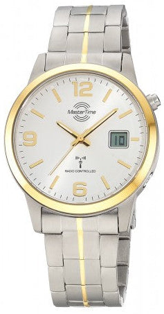 Herrenuhr Bicolor Titan mit Mineralglas – Master Time MTGT-10955-42M