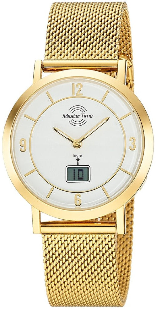 Master Time MTLA-10807-12L Damen Uhr • Funktechnologie • Alarmfunktion