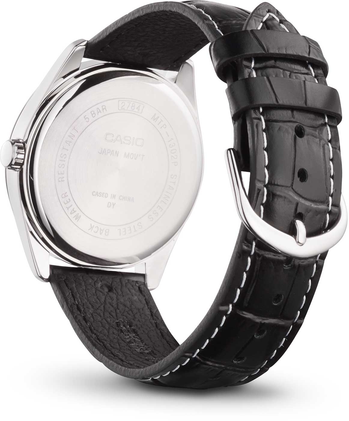 Casio Collection MTP-1302PL-7BVEF Uhr • Elegantes Design • Echtlederarmband
