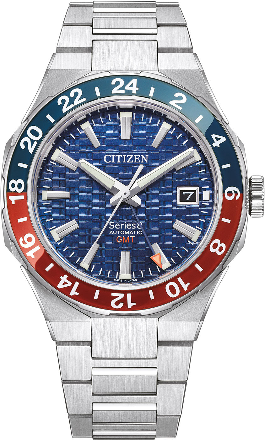 Citizen Series 8 NB6030-59L Uhr • Automatik GMT • Edelstahl