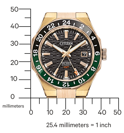 Citizen Series 8 NB6033-51E Uhr • GMT Automatik • Roségold-Finish