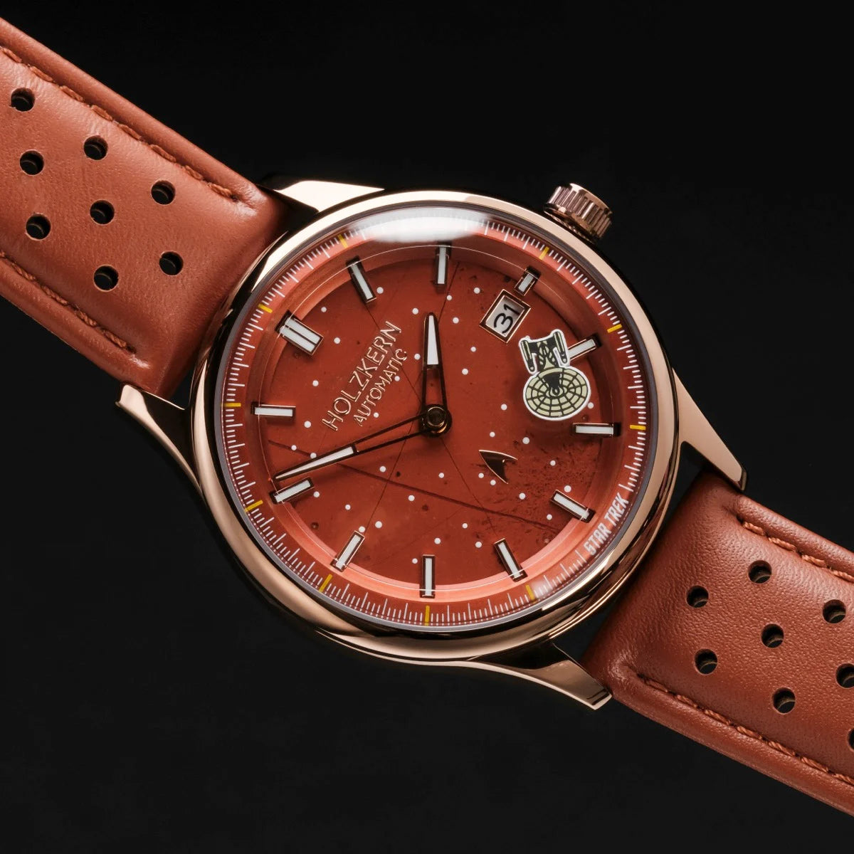 Holzkern NCC-1701 Uhr • Einzigartige Natürlichkeit • Aus Holz und Stein