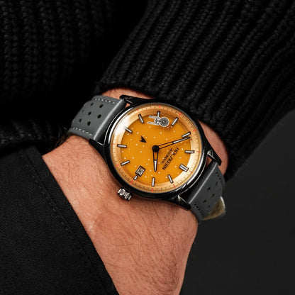 Holzkern NCC-1701 Herren Uhr • Automatikwerk • Echtes Jade-Zifferblatt