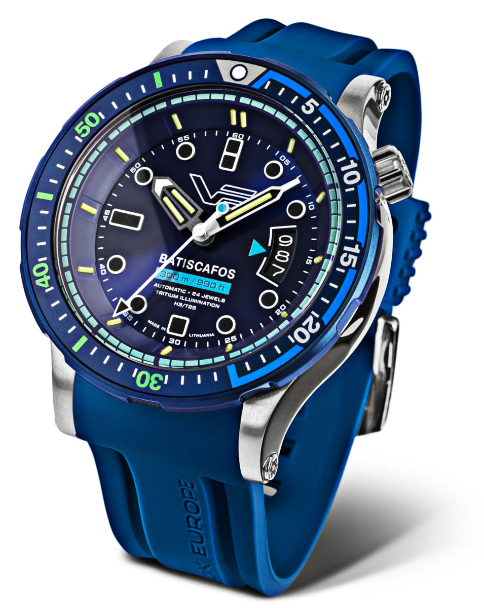 Vostok Europe Batiscafos NH35-511E768 Herrenuhr • Tritium GTLS • 30 ATM