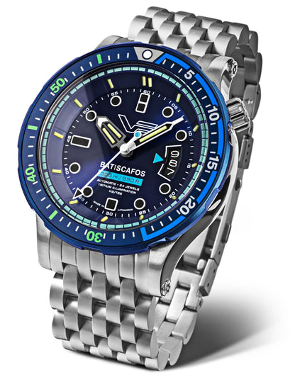 Vostok Europe Batiscafos NH35-511E768B Men's Watch • Tritium Tubes (GTLS) • 30 ATM Water Resistant