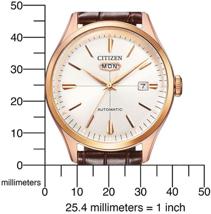 Citizen C7 NH8393-05AE Men's Watch • Automatic Movement • Leather Strap