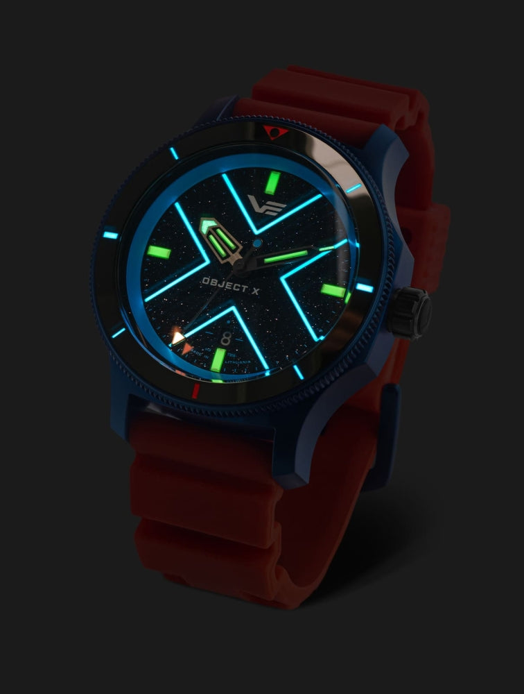 Vostok Europe Object X NH35-599E776 Herrenuhr • Tritium-Röhrchen (GTLS) • K1 Sicherheitsglas