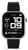 OPS!-Unisex-Smartwatch mit schwarzem Display und schwarzem Silikonarmband