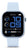 Unisex-Smartwatch mit hellem Silikonarmband und rundem AMOLED-Display