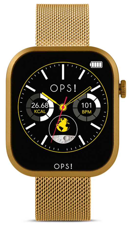 OPS! Unisex Uhr • Quarz-Uhrwerk • Silikonband