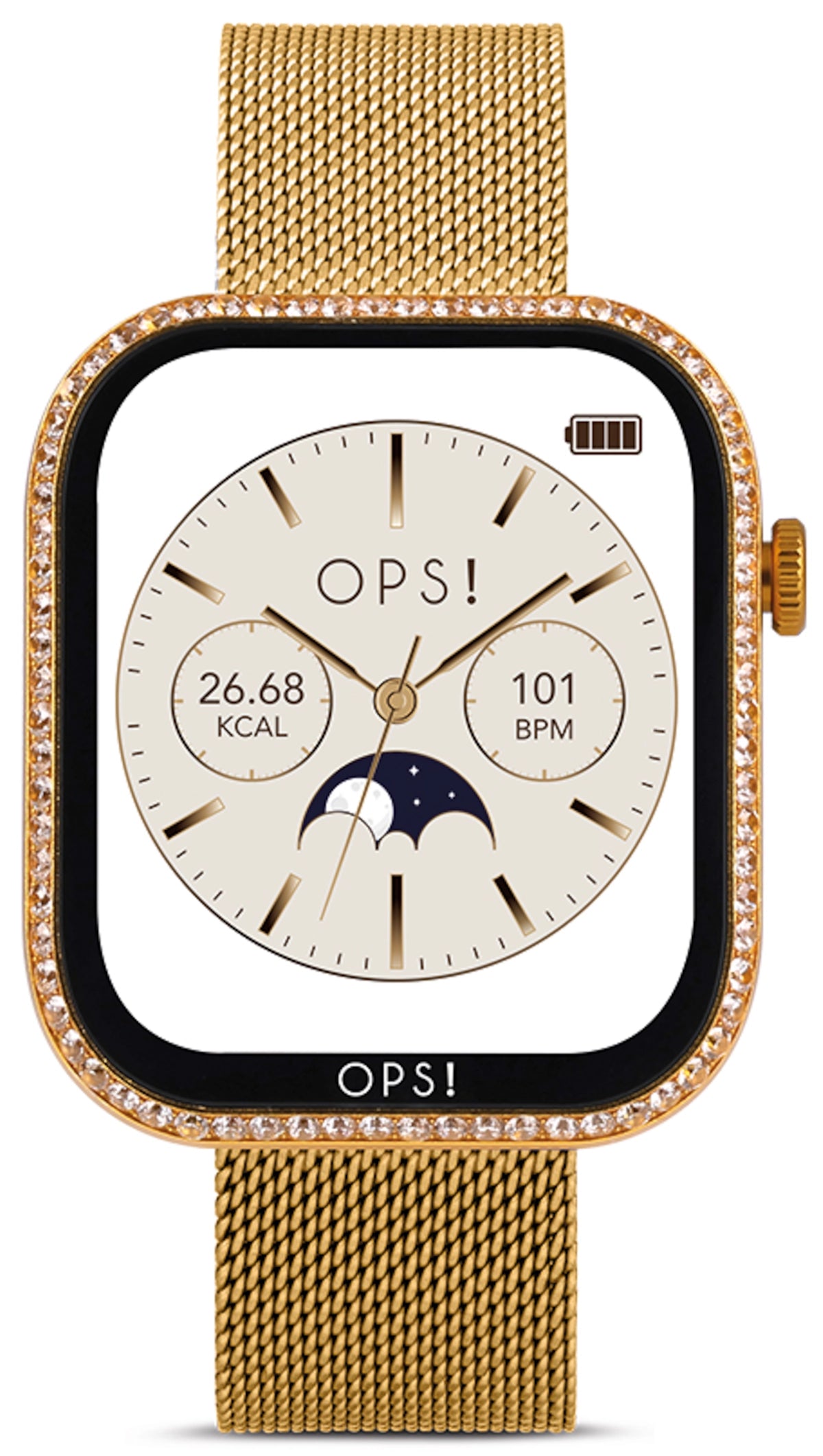OPS! Call Pro Diamonds OPSSW-65 Damen Uhr • Smartwatch • Goldfarben