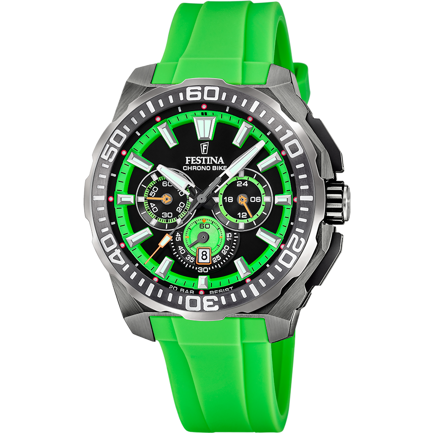 Festina Chrono Bike F20725/3 - grünes Silikonband