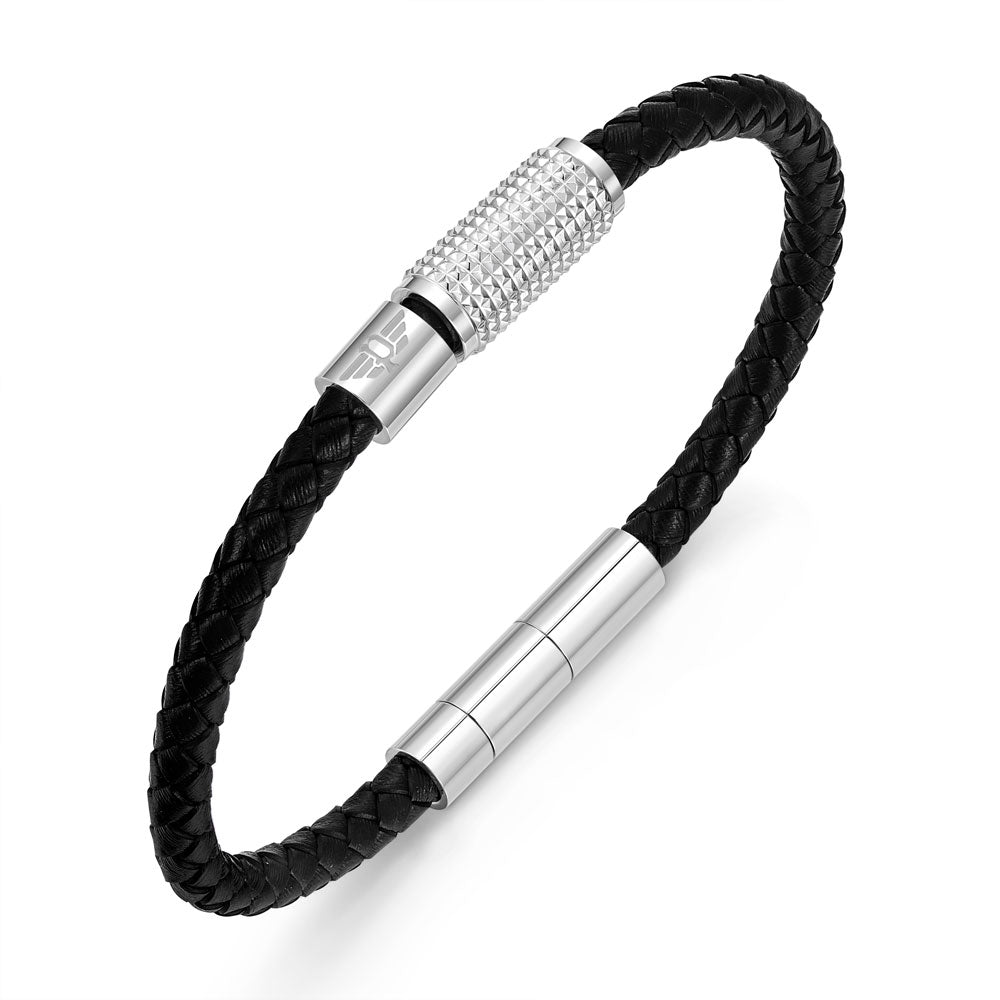 URBAN TEXTURE Geflochtenes Lederamband - Police Modell: PEAGB0001110