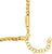 Goldfarbenes Armband-Detail: Gliederkette und POLICE-Verschluss