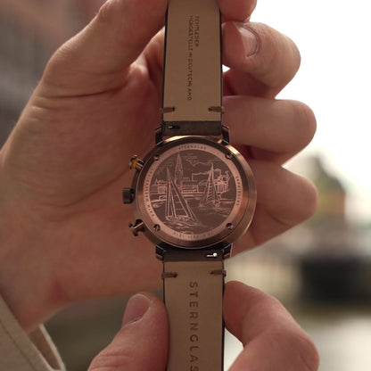 Herrenuhr Hamburg - Sternglas Modell: S01-HC35-VI17