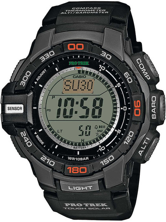 Casio Pro Trek PRG-270-1ER Herren Uhr • Robustes Solar-Uhrwerk • Integrierter Triple Sensor