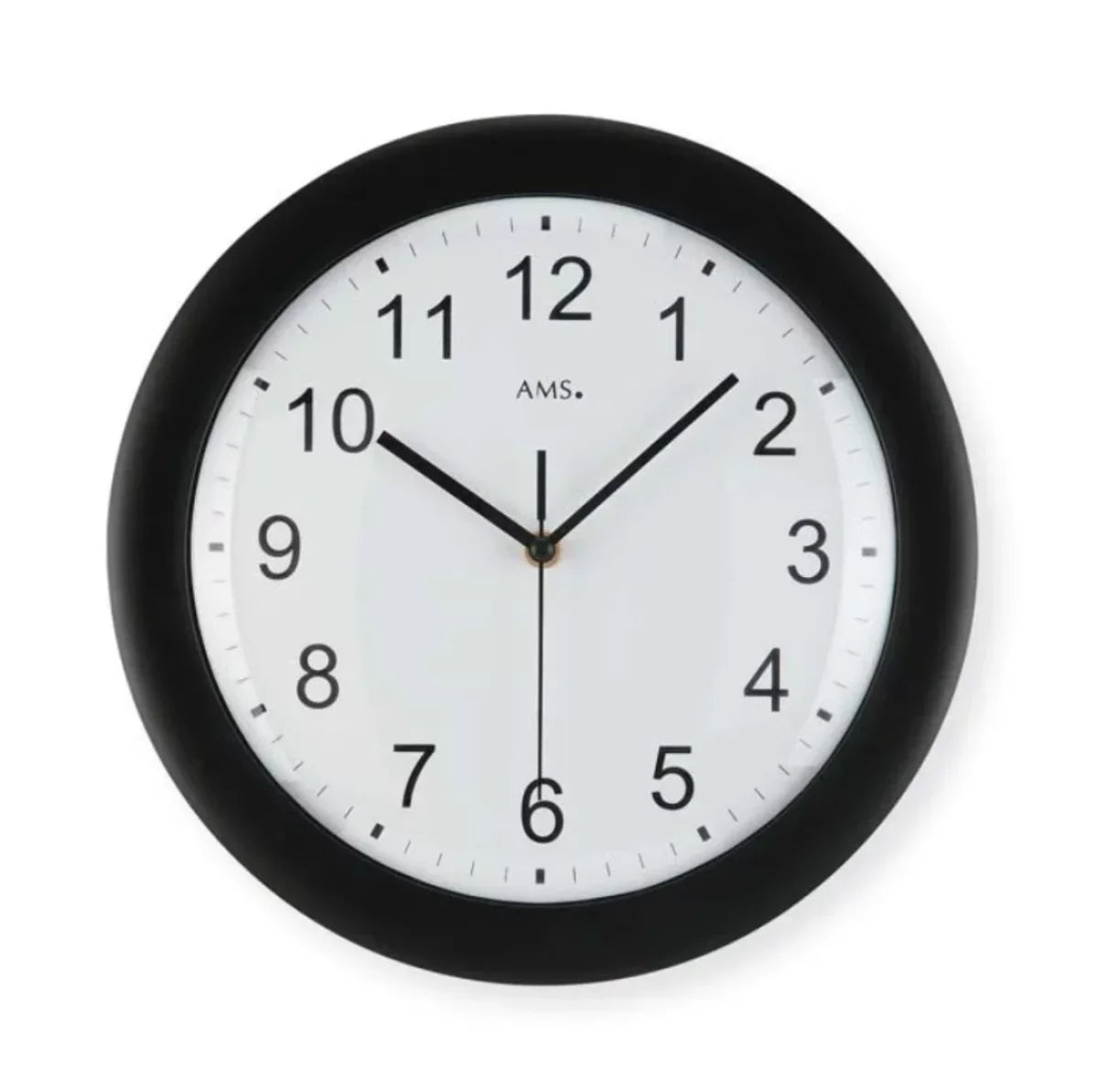 AMS Wanduhr 30x30x4 cm Kunststoff • Funkgesteuert • Modernes Design