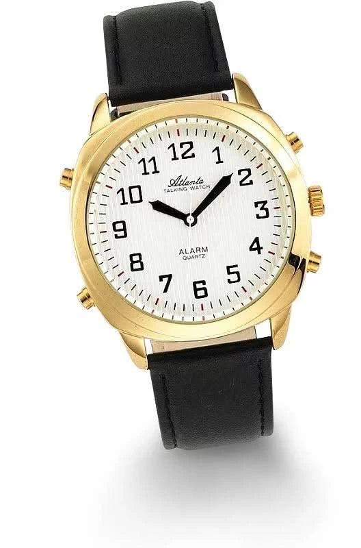Atlanta Seniorenuhr 8908/19 • Sprechende Funktion • Alarm