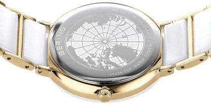 Bering Ceramic 11435-758 Damenuhr • Kratzfestes Saphirglas • High-Tech Keramik