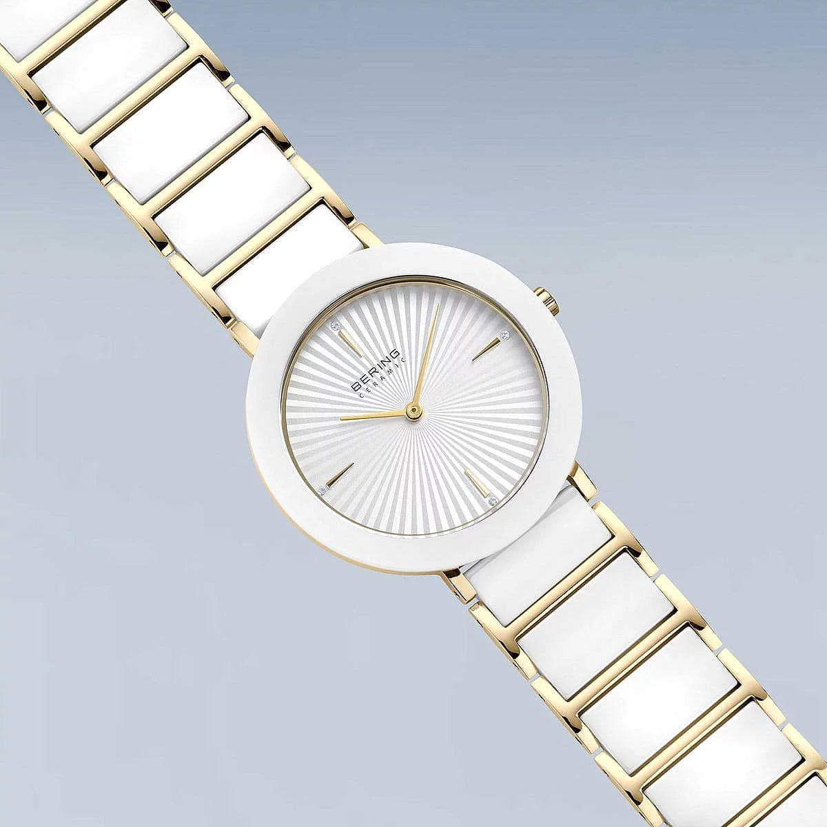 Bering Ceramic 11435-758 Damenuhr • Kratzfestes Saphirglas • High-Tech Keramik